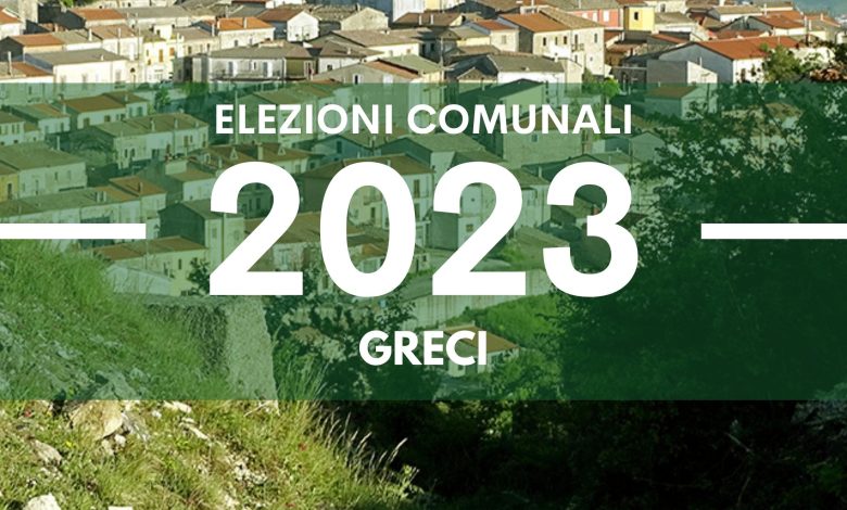 Elezioni comunali 2023 Greci liste candidati